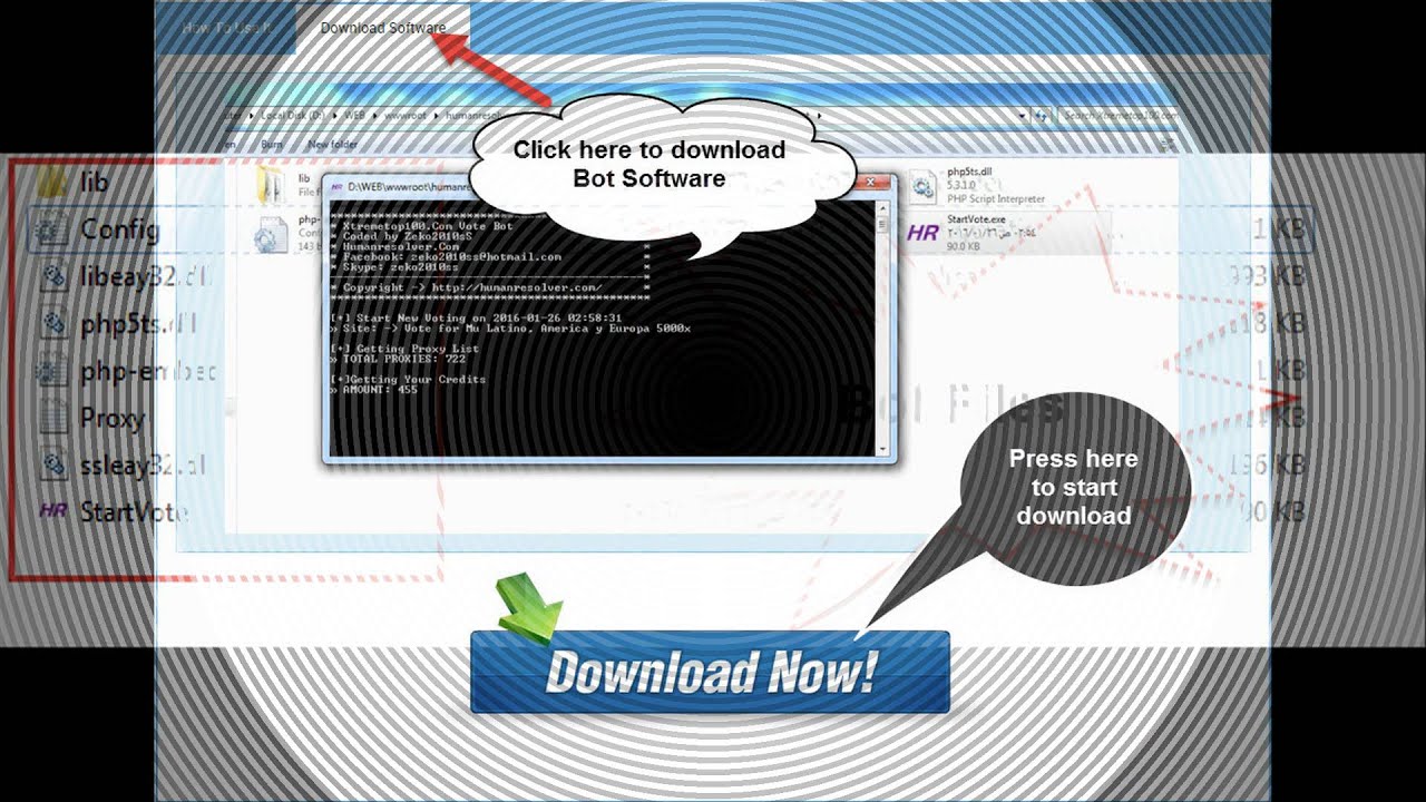 Explanation Bot Xtremetop100.Com By humanresolver.com