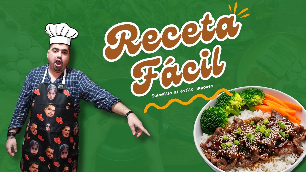 Solomillo estilo japonés en 5 minutos 🍜🔥 receta fácil y rápida con arroz