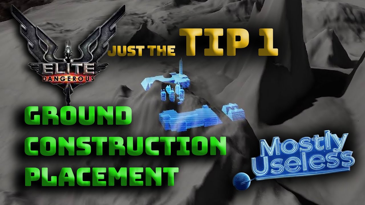 Elite Dangerous Coloinisation Tip (planetary base construction placement)