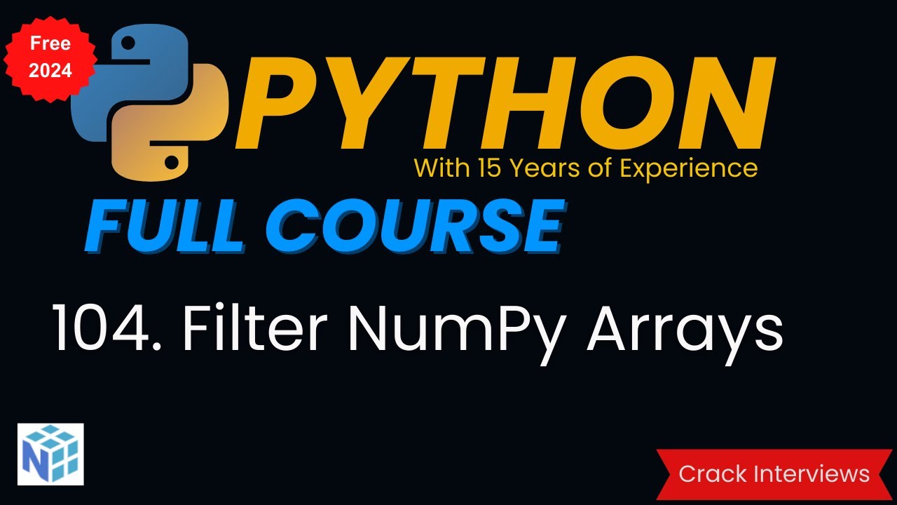 NumPy Filter Array | Filter a NumPy Array | Filter rows of a NumPy Array