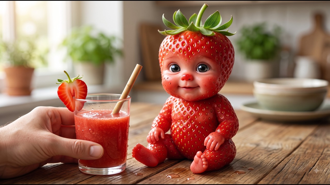 Tiny Fruit Babies Having the Cutest Food Adventure! 🍓🍊 | Relaxing AI Animation