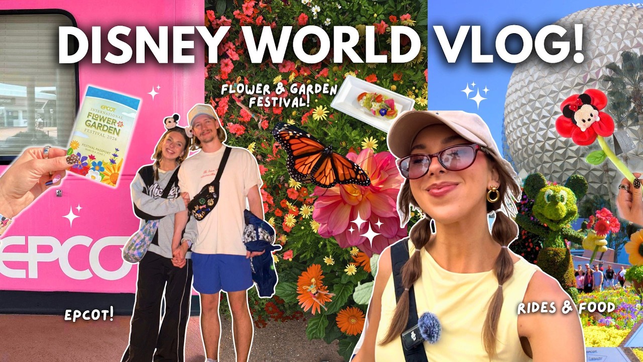 DISNEY WORLD VLOG!✨ EPCOT, Flower & Garden Festival Opening Day 2026, Guardians, Test Track & more!
