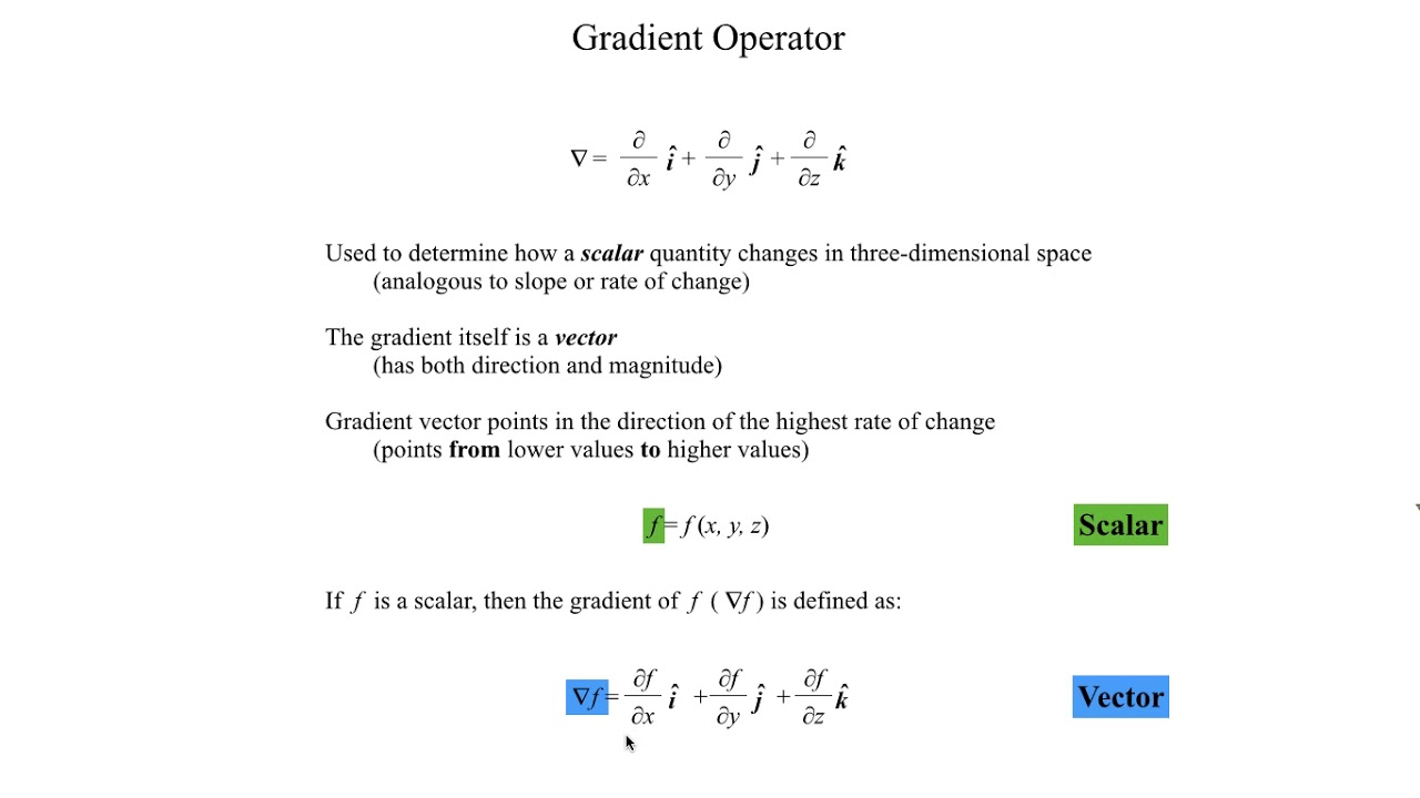 METR2023 - Lecture 1 - Segment 2: Gradient Operator