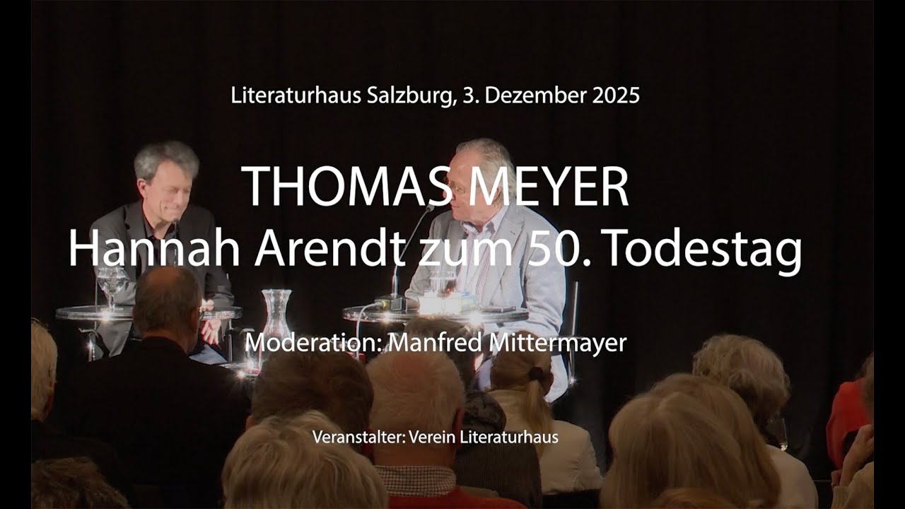 Thomas Meyer über Hannah Arendt
