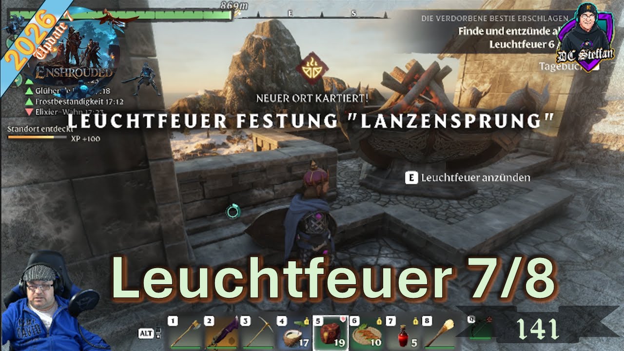 Enshrouded ✨ 141: Verwirrt im Berg, Leuchtfeuer nah – 7 von 8 brennt, das Finale ist da!