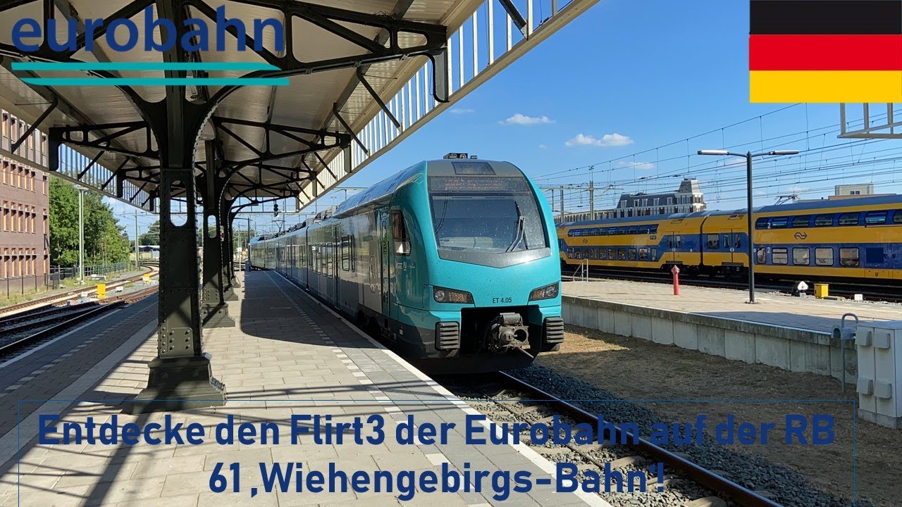 Entdecke den Flirt3 der Eurobahn auf der RB 61 &sbquo;Wiehengebirgs-Bahn&lsquo;!