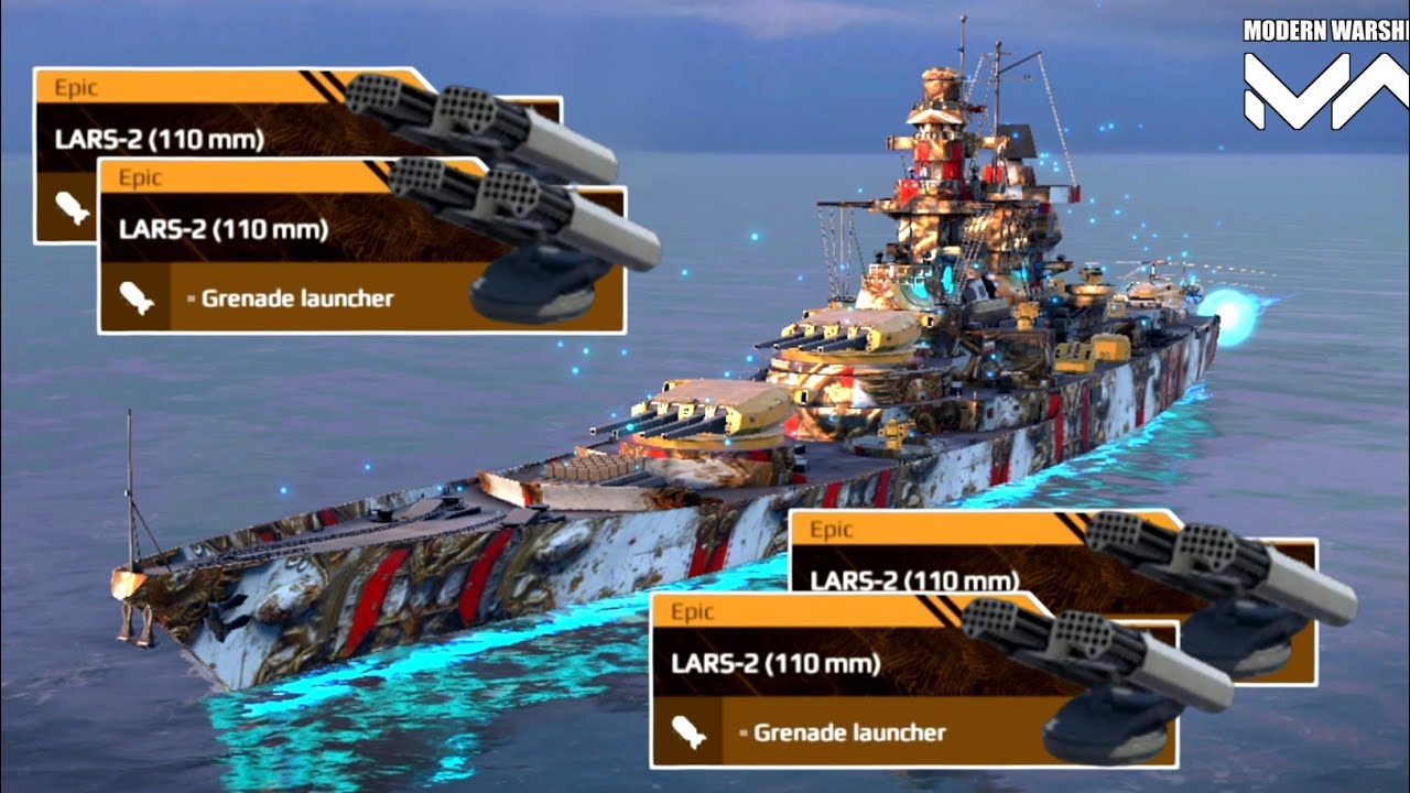 Rechelieu With Full LARS-2 Granade Launcher Alpha Test Modern Warship 