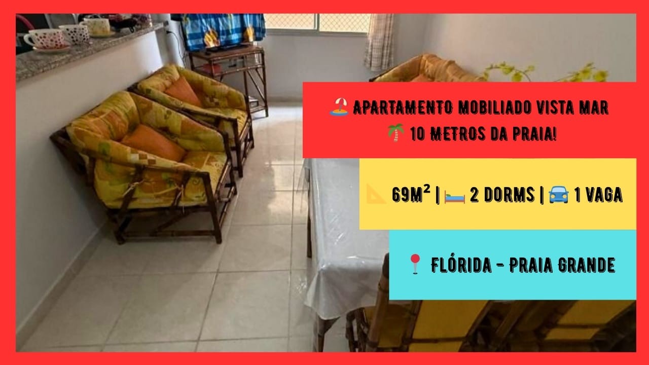 Apartamento com 2 dormitórios à venda no Balneário Flórida em Praia Grande.