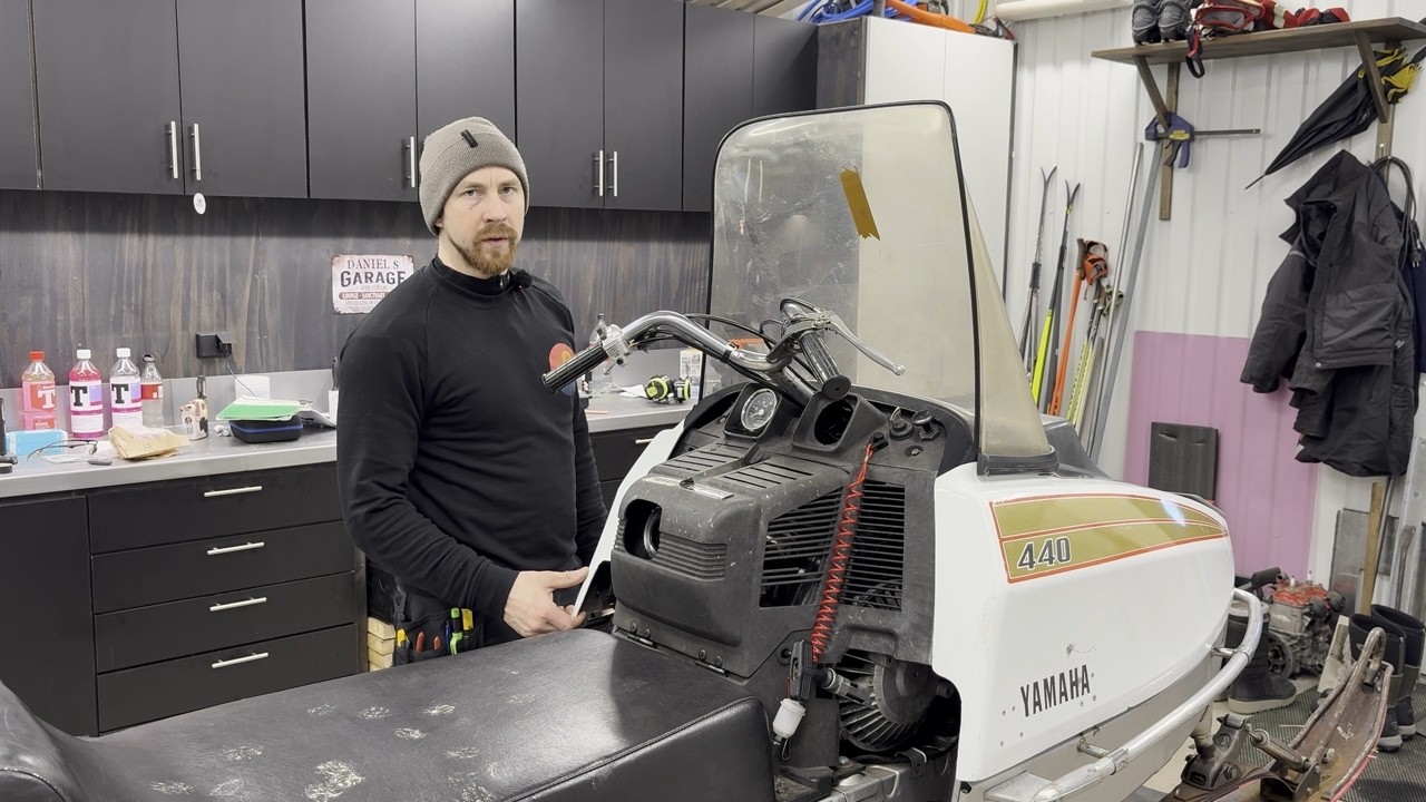 Vintage Sled Service and Small Maintenance on Wood Boiler