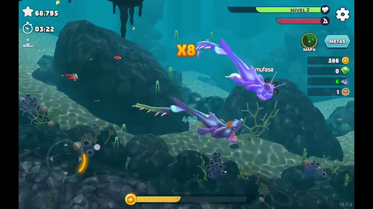 Jogando de Alan no hungry shark evolution