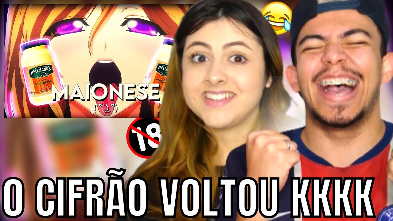 MAIONESE ( ͡&deg; ͜ʖ ͡&deg;) - ZUEIRA ANIME (AKACHI BR) REACT EM CASAL