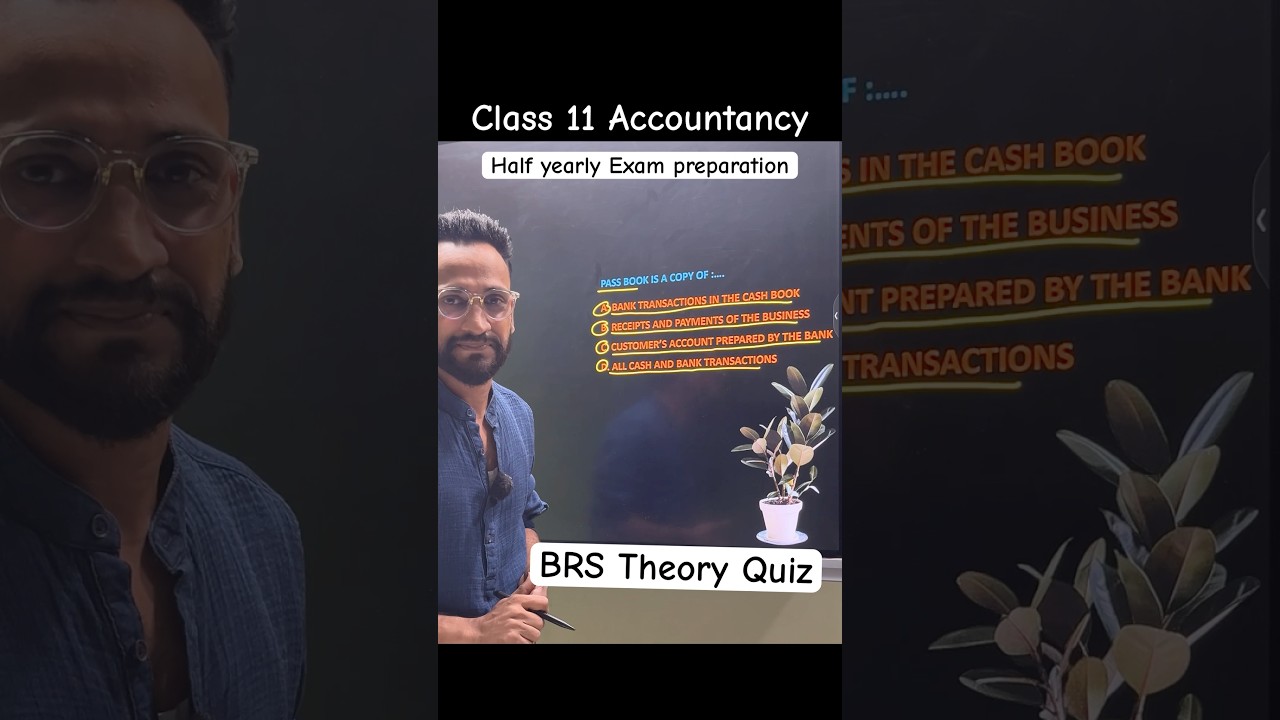 Important Question Class 11 Accountancy | BRS MCQ #accountancy #exampreparation #accountstheory