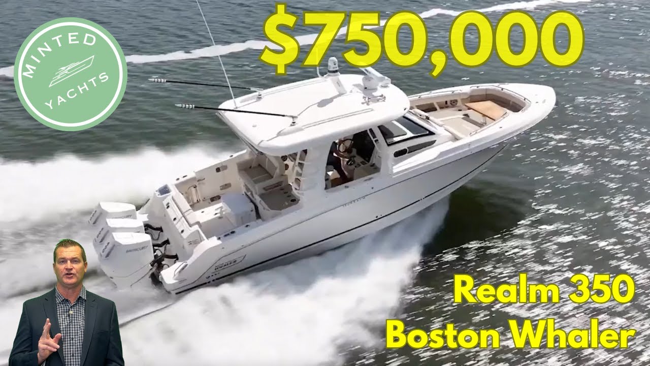 $750,000 Boston Whaler 350 Realm | Florida & Caribbean Adventure Boat 🌊🚤 Stock: YachtSpecsDirect.com