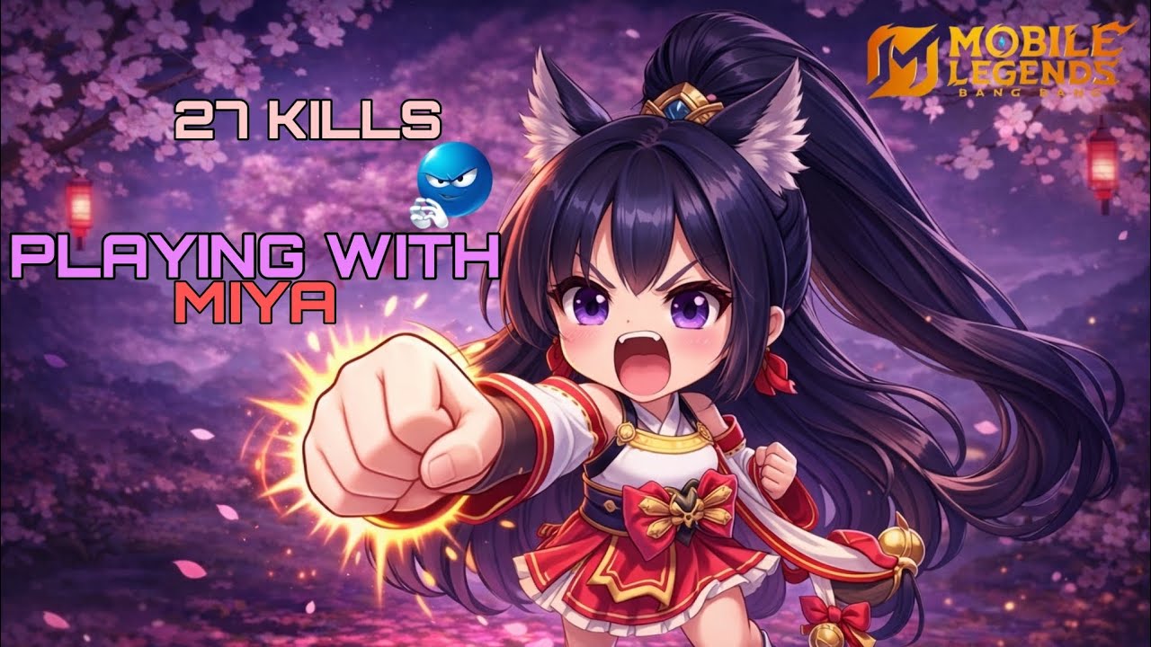 MOBILE LEGENDS GAMEPLAY WITH MIYA 25 KILLS😱#gameplay #video #malayalam 