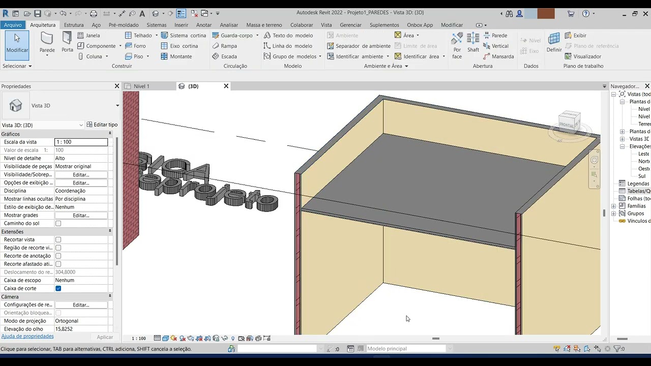 REVIT 2022 - PAREDE CEBOLA X PAREDE COMPOSTA