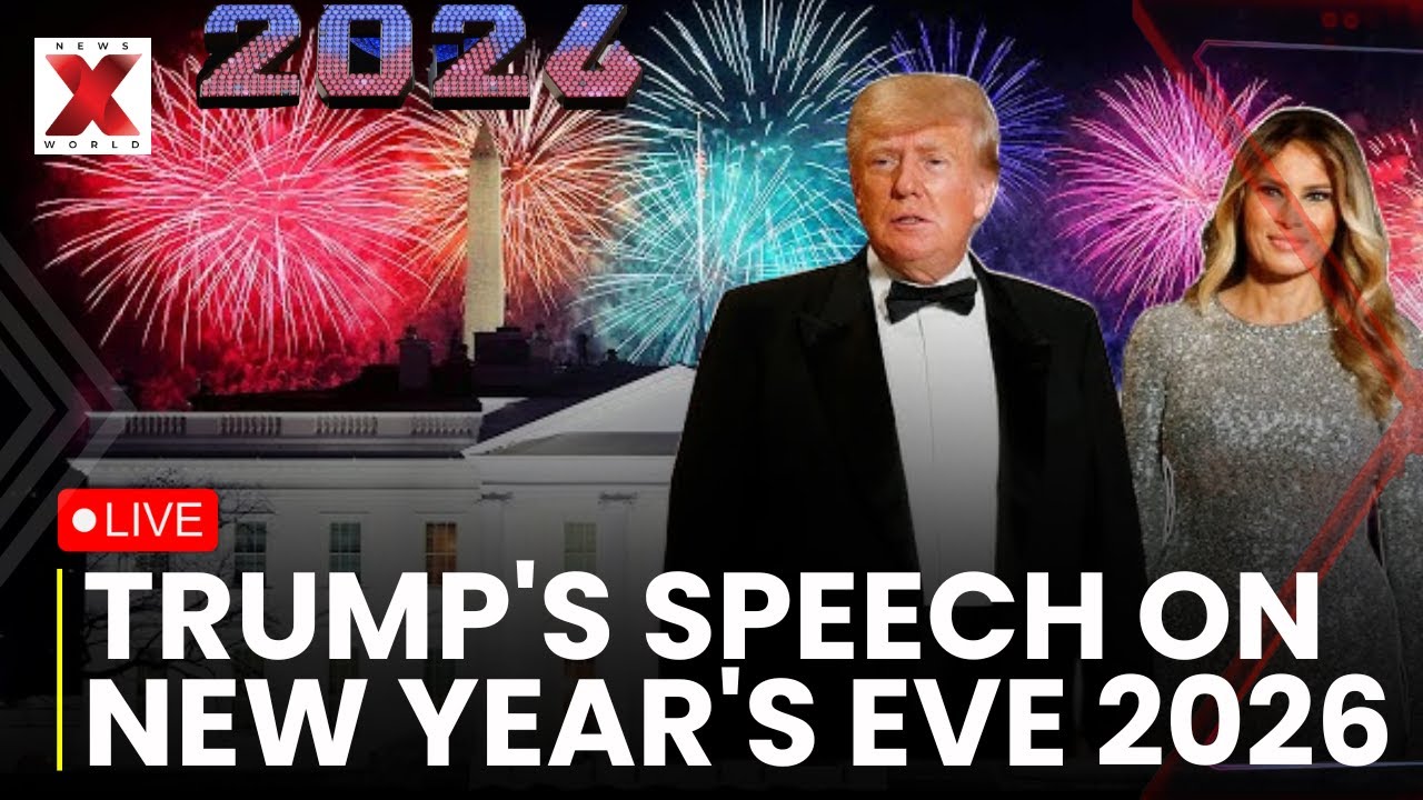 Donald Trump LIVE: US President's Speech On New Year's Eve From Florida| New Year 2026| Times Square