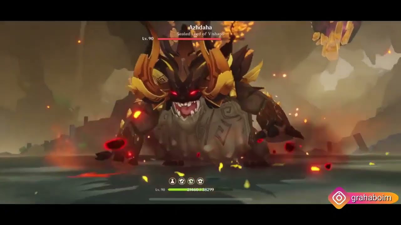 How To Beat Azhdaha, The Most Easiest Weekly Boss In Genshin Impact..
