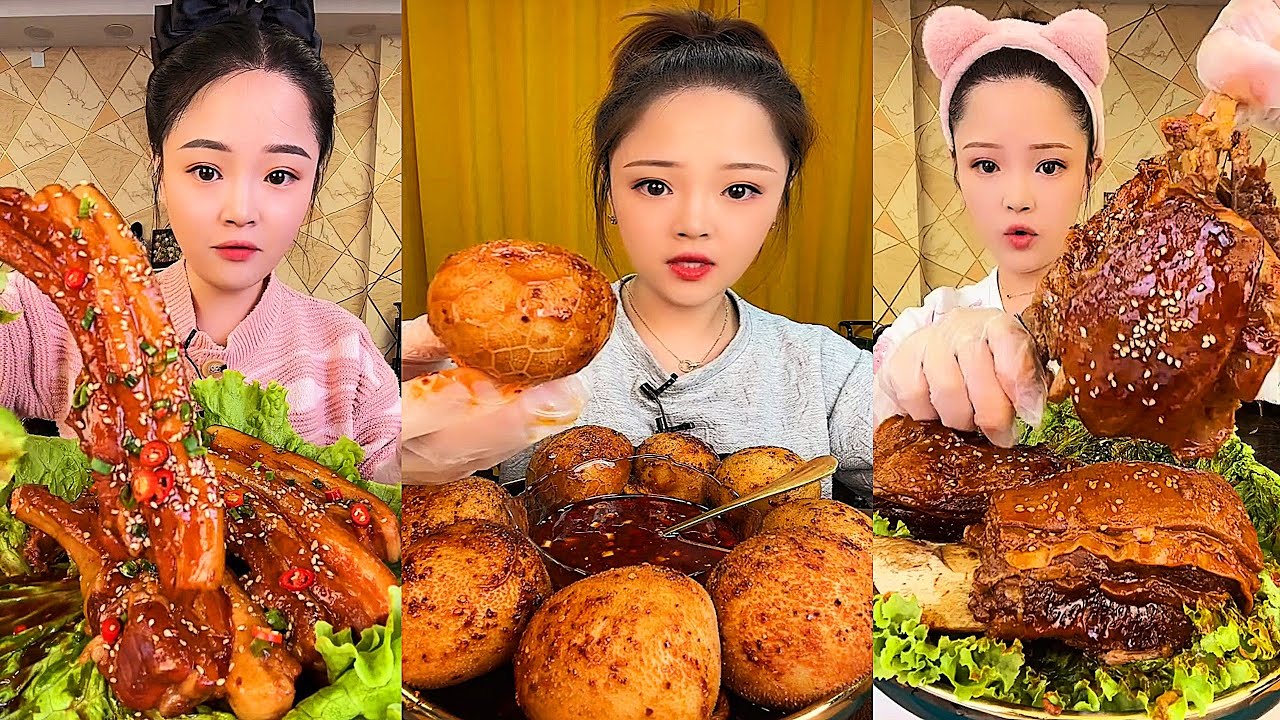 Real Mukbang :) spicy Pork Bellly Soothing Sounds While Enjoying Delicious 먹방 모음이 팅쇼 리얼 사운드 #717