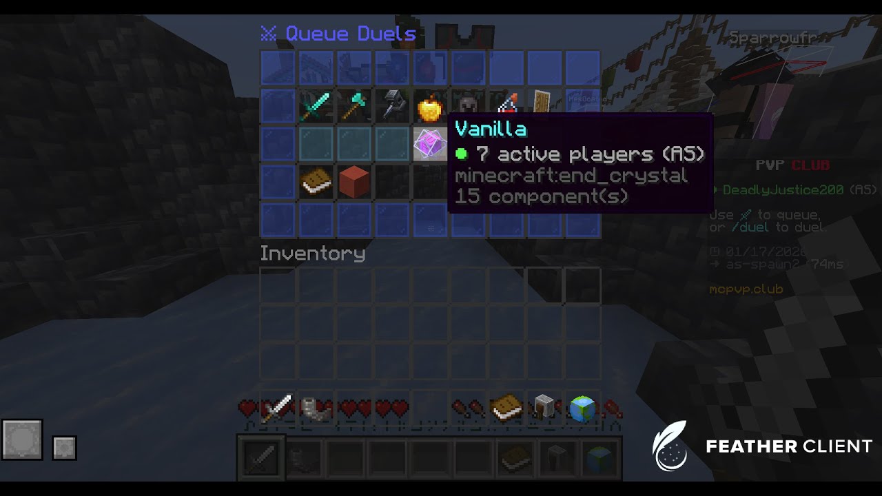 practicing some crystal pvp