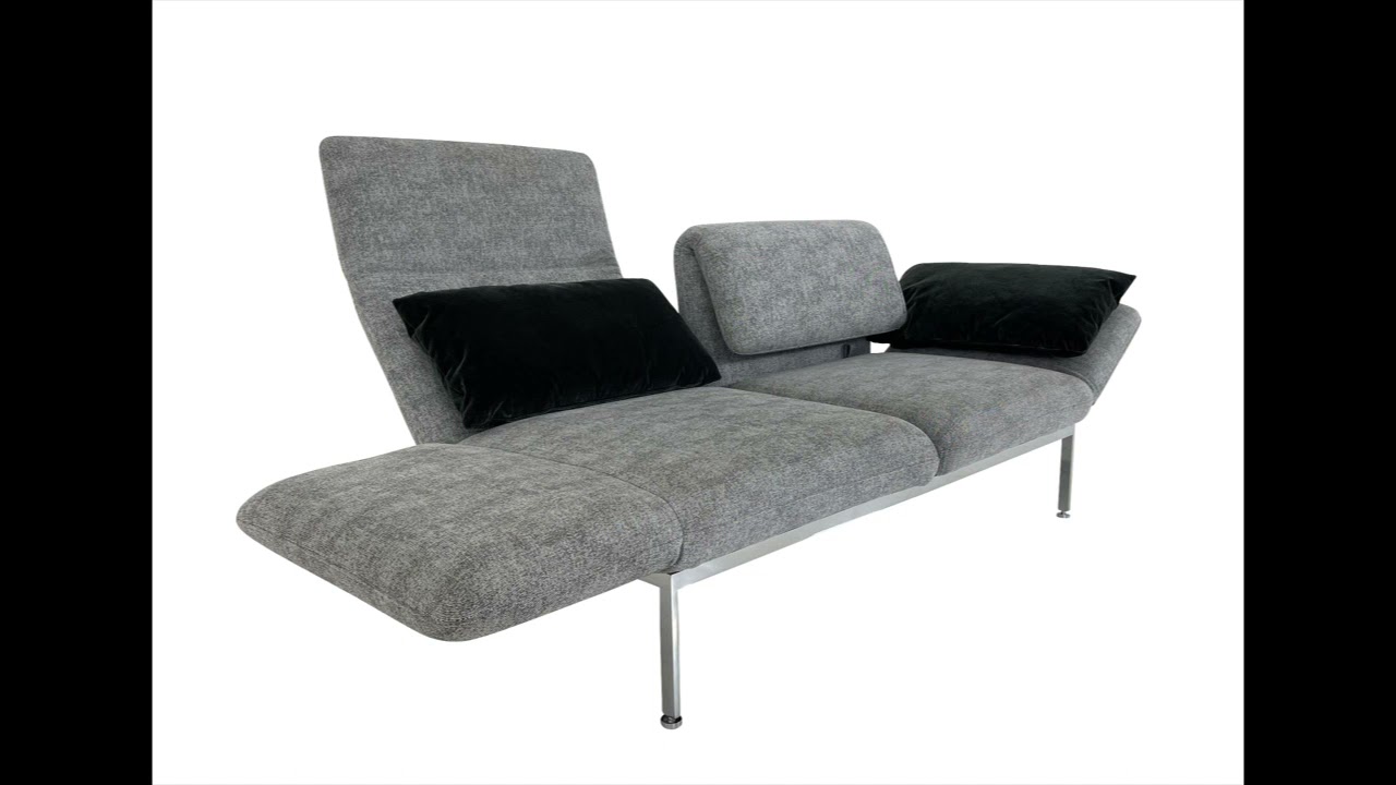 Brühl RORO MEDIUM Sofa 2 im grauen Stoff 2481/95