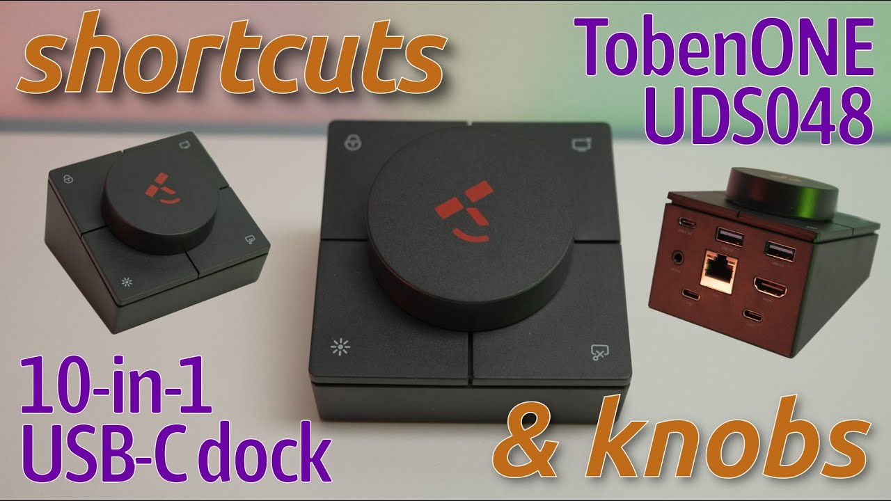 Shortcuts & Knob let you take control | TobenONE UDS048 10-in-1 USB-C dock
