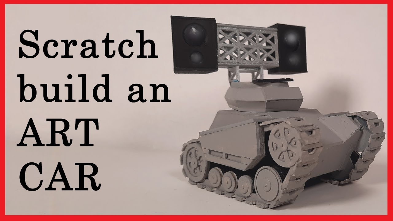 Scratch building a tank with paper, foamcoare, and imagination.