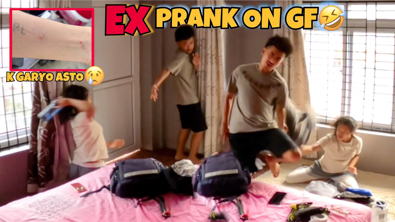 MEETUP WITH EX PRANK ON GIRLFRIEND 🤣 // REACTION DANGER 😨 DHULAI VAYO MERO😭😭