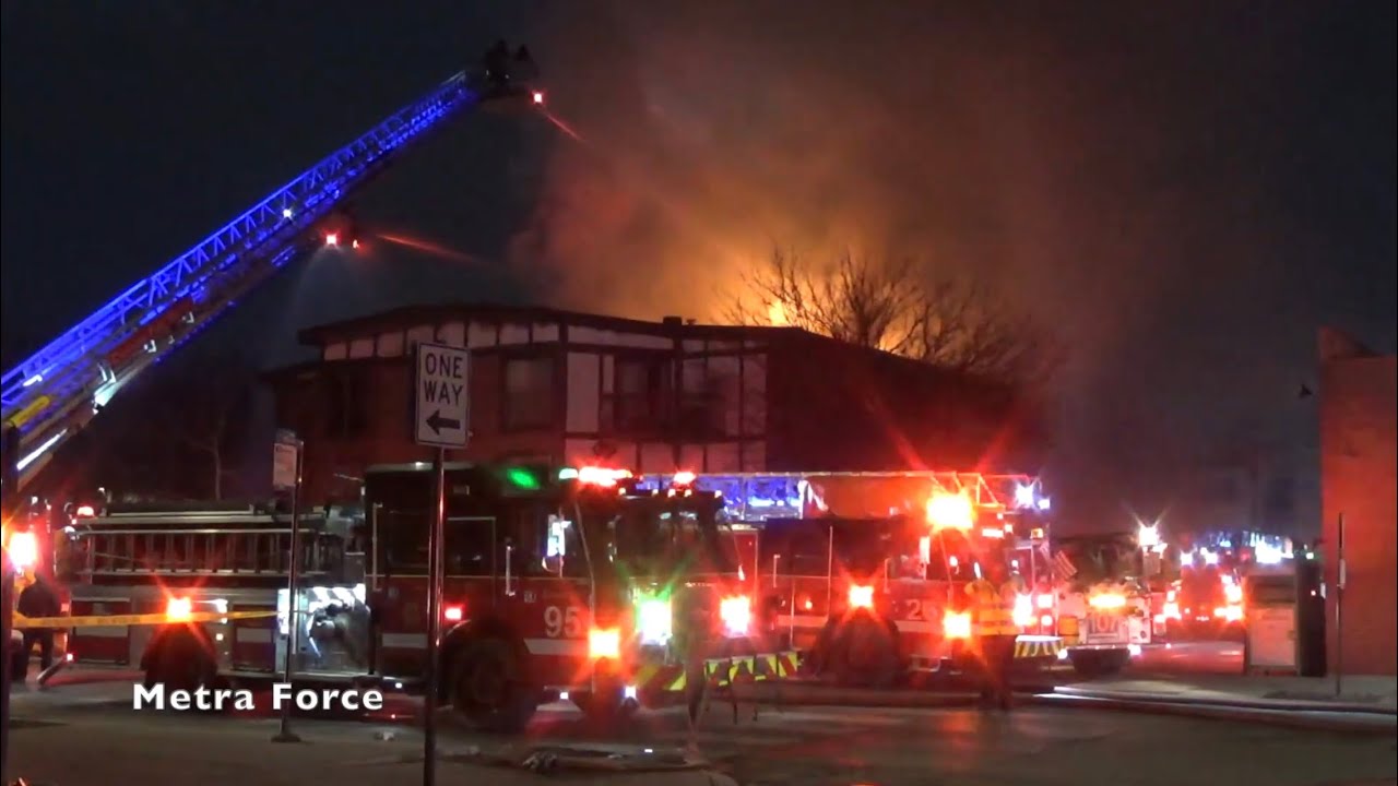 Chicago Fire Dept 2-11 Alarm Apartment Fire 3054 W Madison 2/21/26