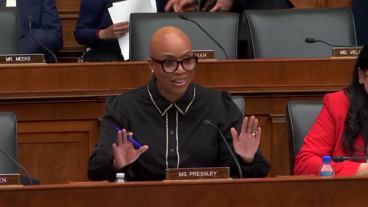 Rep. Pressley Demands Treasury Sec Address Black Unemployment, Exempt Baby Products from Tariffs