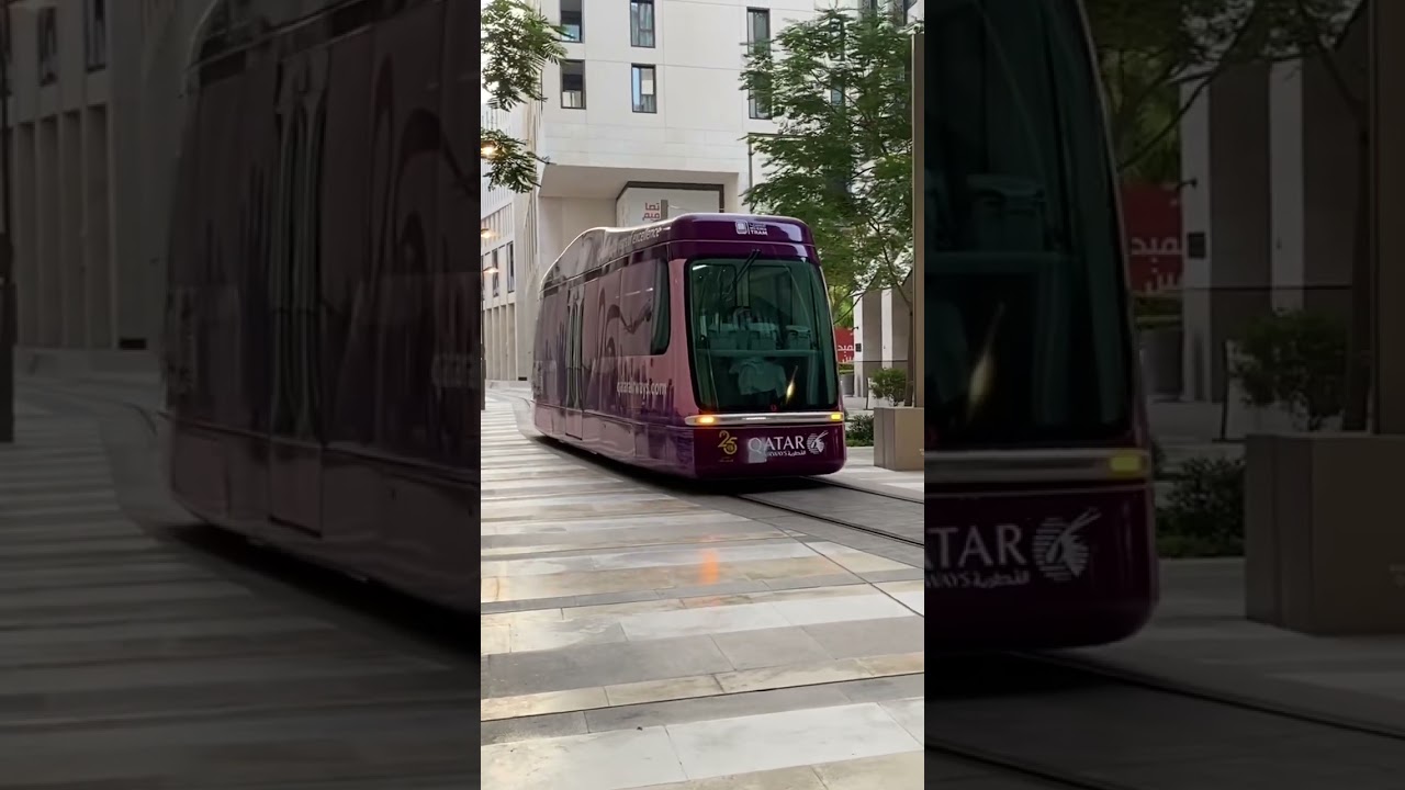 METRO TRAM DOWNTOWN DOHA #tram #viral #shorts