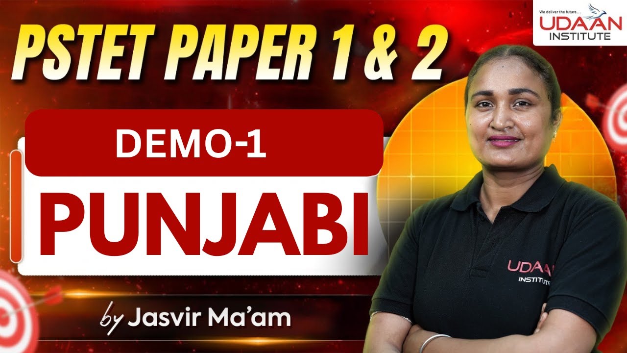 Punjabi | Demo Class-1 | PSTET 2026 | BY Jasvir Ma'am