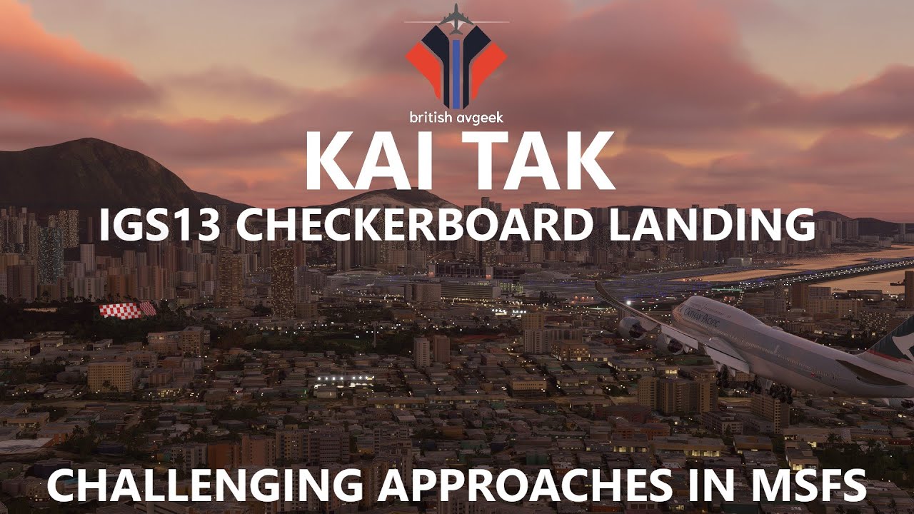 How to land the Boeing 747-8 in KAI TAK on Microsoft Flight Simulator! [Free Addon] Full Tutorial