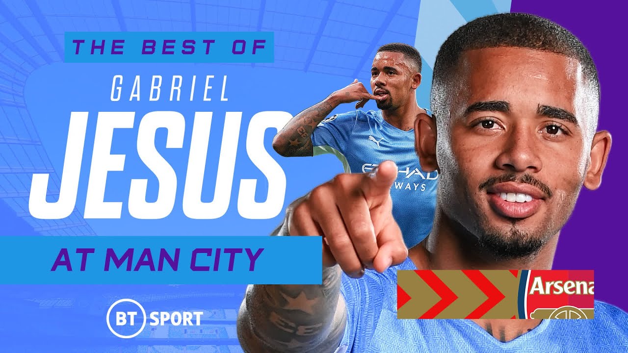 The best of Arsenal's new signing Gabriel Jesus at Man City! 🇧🇷🔥