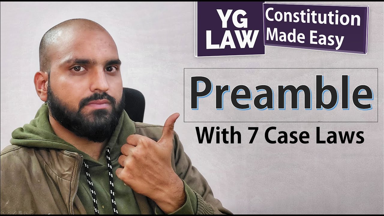 Preamble of Indian Constitution - Explained with case laws : Preamble part of Constitution ?