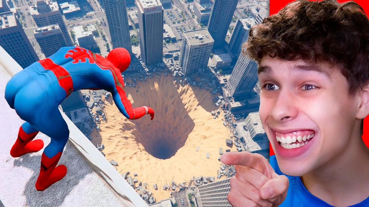 SPIDERMAN vs CAÍDAS ÉPICAS en GTA V