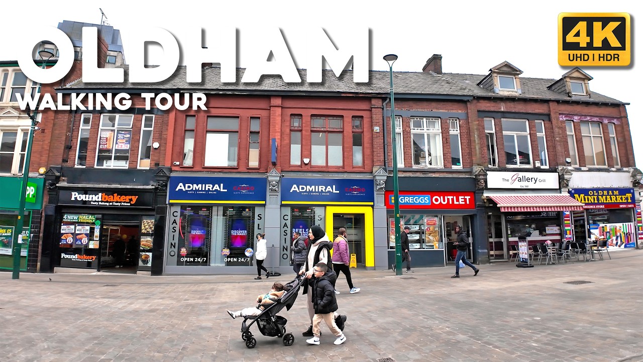 Oldham Town Centre | Walk 4K