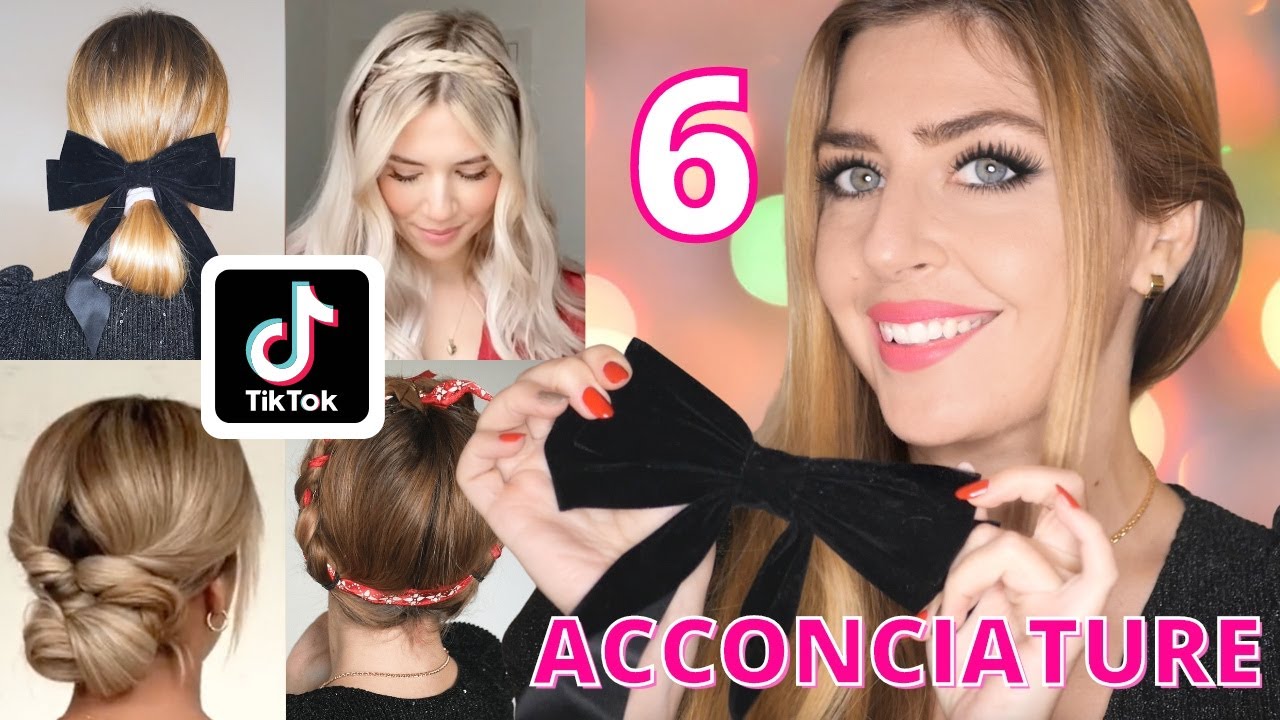 😻PROVO ACCONCIATURE di 🎄NATALE SEMPLICISSIME di TIKTOK #hairstyle #christmas #hair
