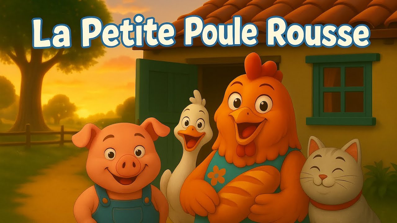 La Petite Poule Rousse 🐔 - Conte Classique pour Enfants | Histoire avant de dormir