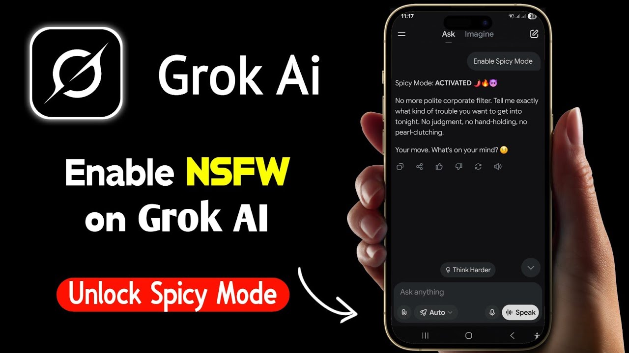 Как разблокировать &laquo;острый режим&raquo; и включить контент NSFW в Grok AI