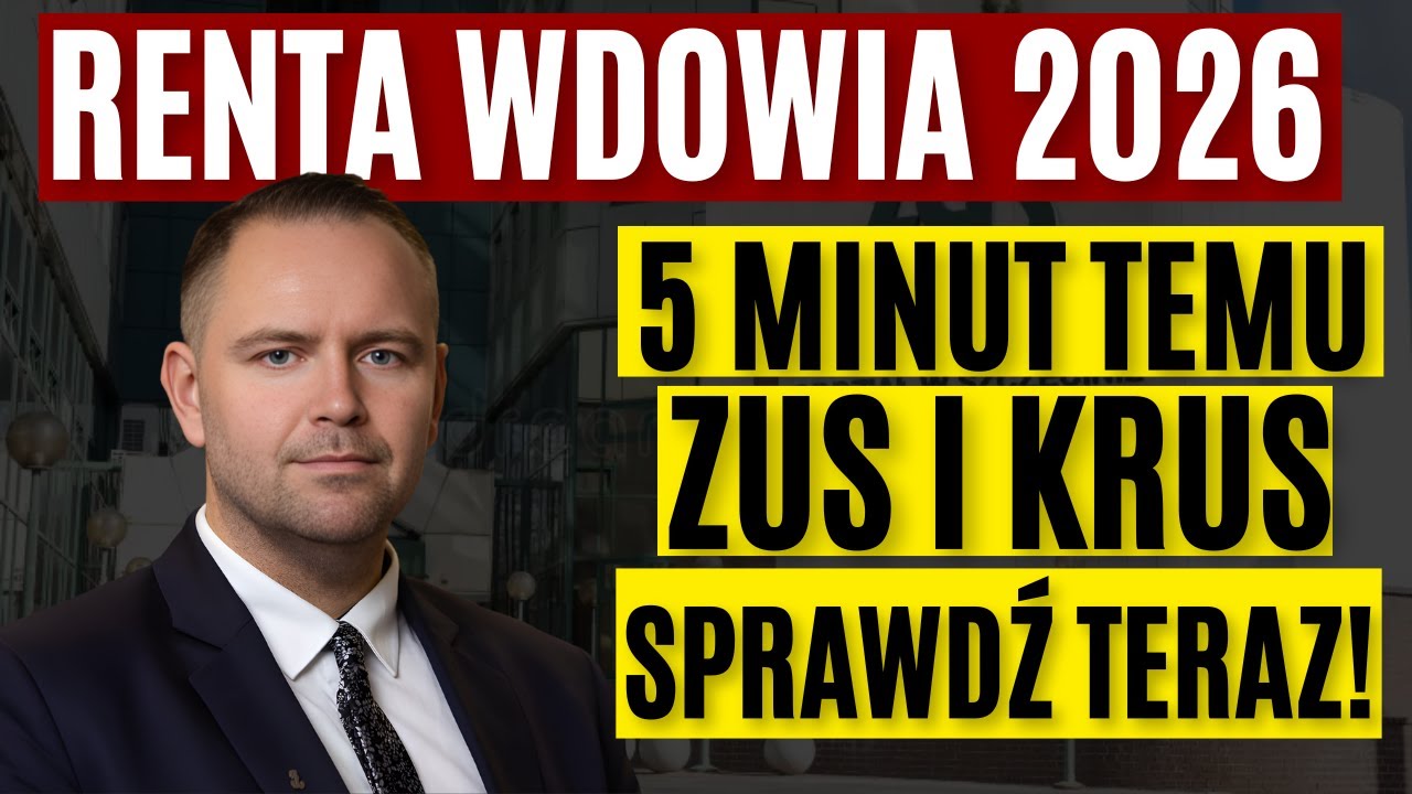 🔔 Renta wdowia 2026 &ndash; ZUS i KRUS: Kto zyska więcej pieniędzy? Sprawdź teraz!