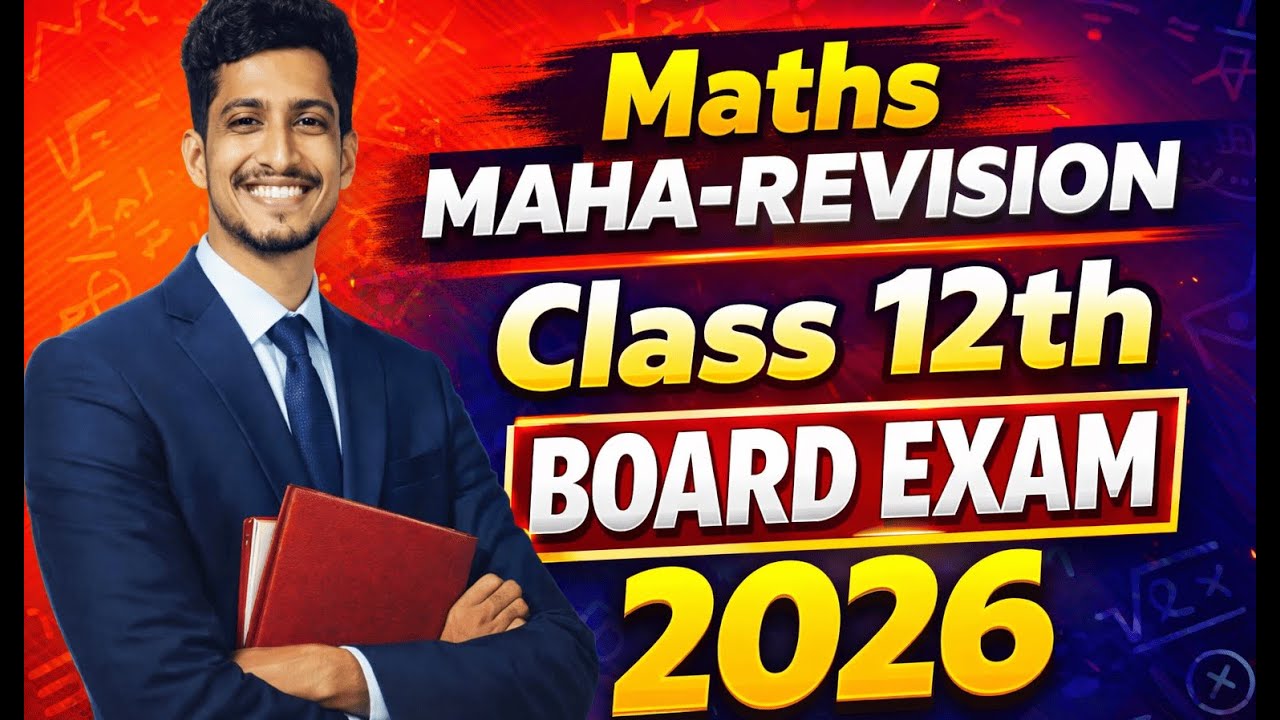 Maths Mega-Revision By Hrishikesh Sir | Class 12th Board Exam 2026