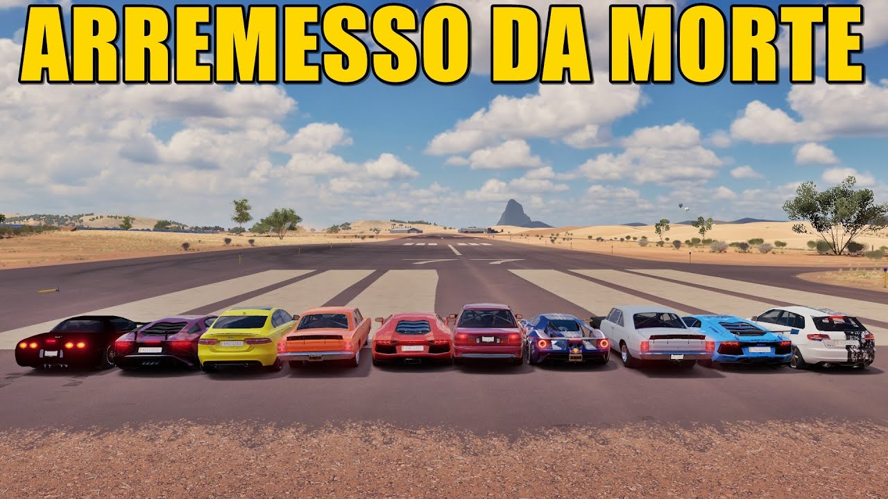 ARREMESSO DA MORTE COM OS CARROS MAIS RÁPIDOS DO FORZA HORIZON 3
