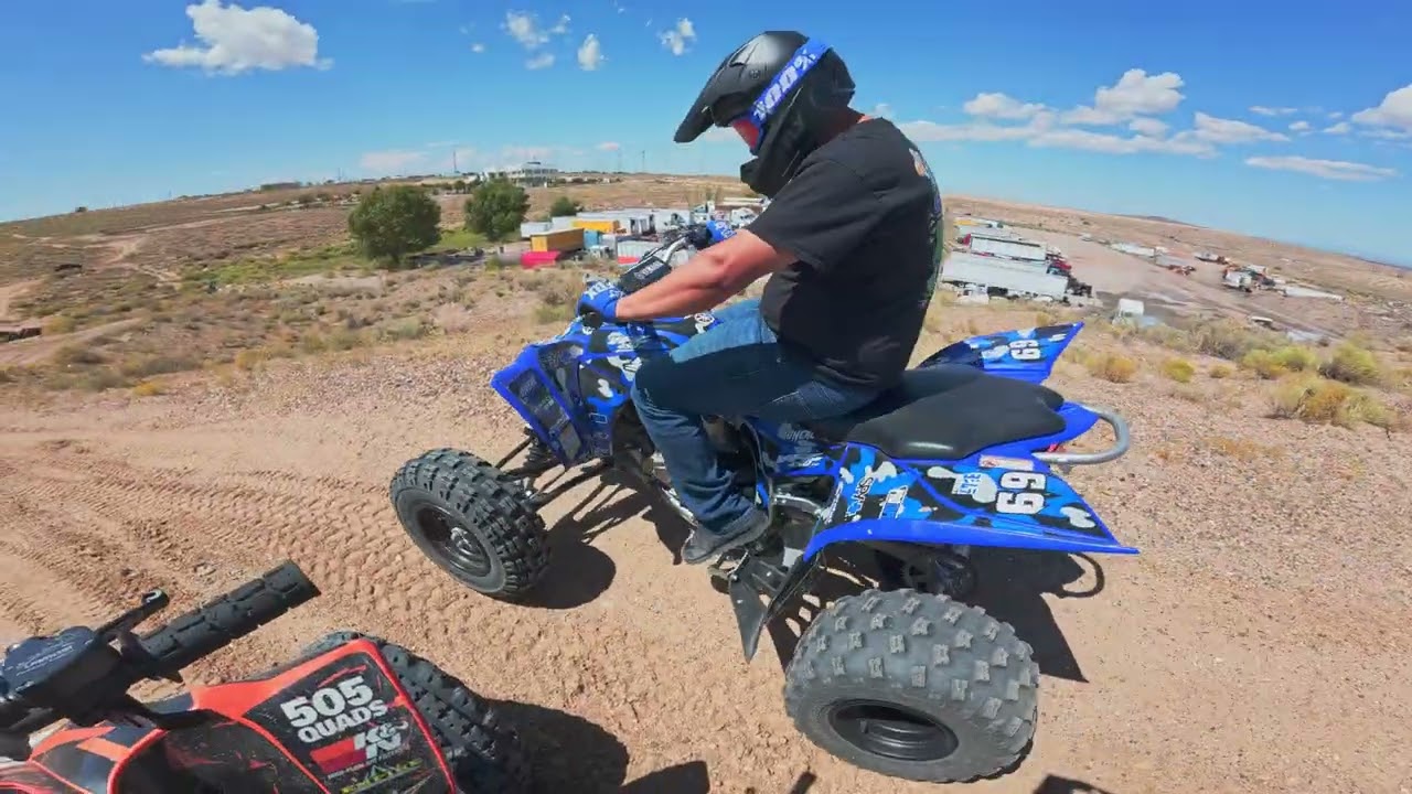 RACE QUAD 450cc ACCELERATION FAST TRAIL RIDE POV