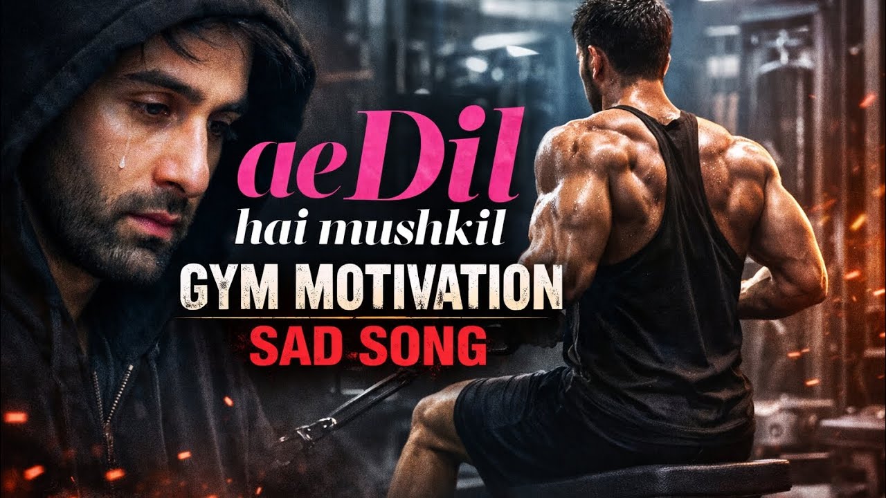 Ae Dil hai mushkil. Gym motivation sad song 😢