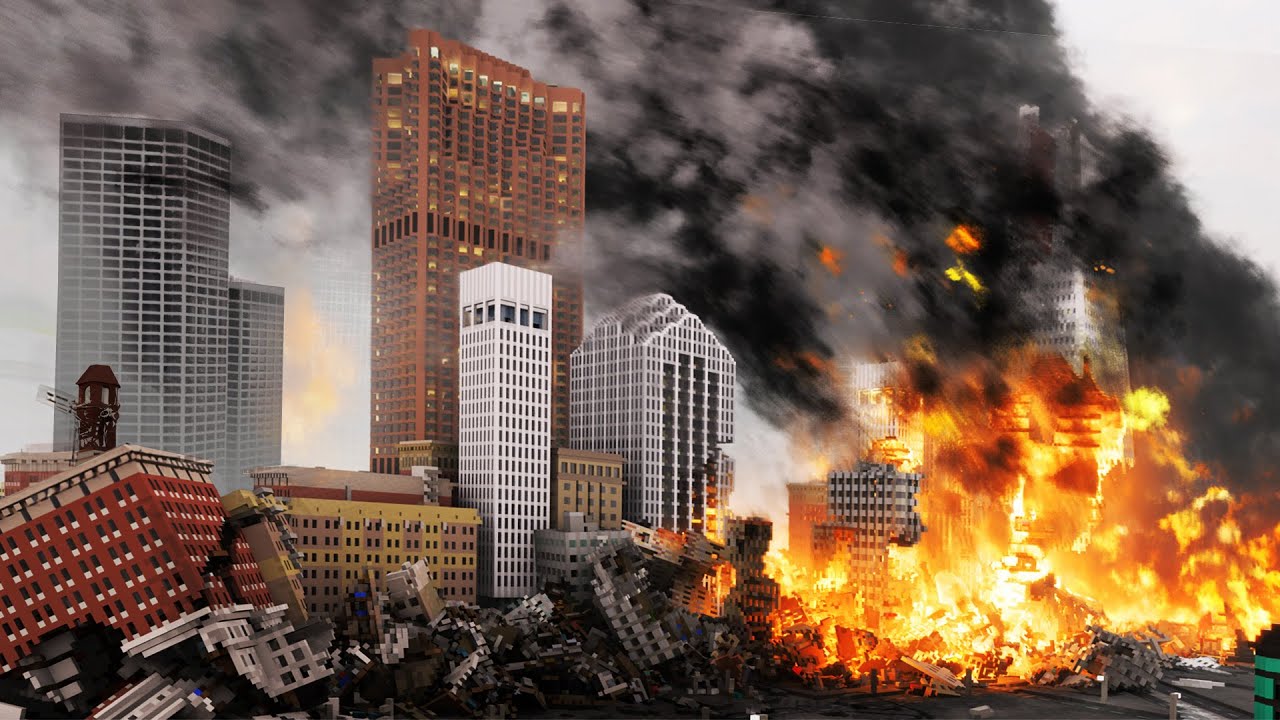 Realistic EARTHQUAKE Destruction 😱 Teardown