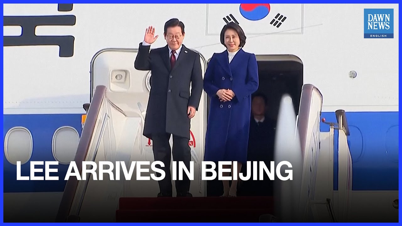 South Korea's Lee arrives in Beijing ahead of Xi talks | Dawn News English