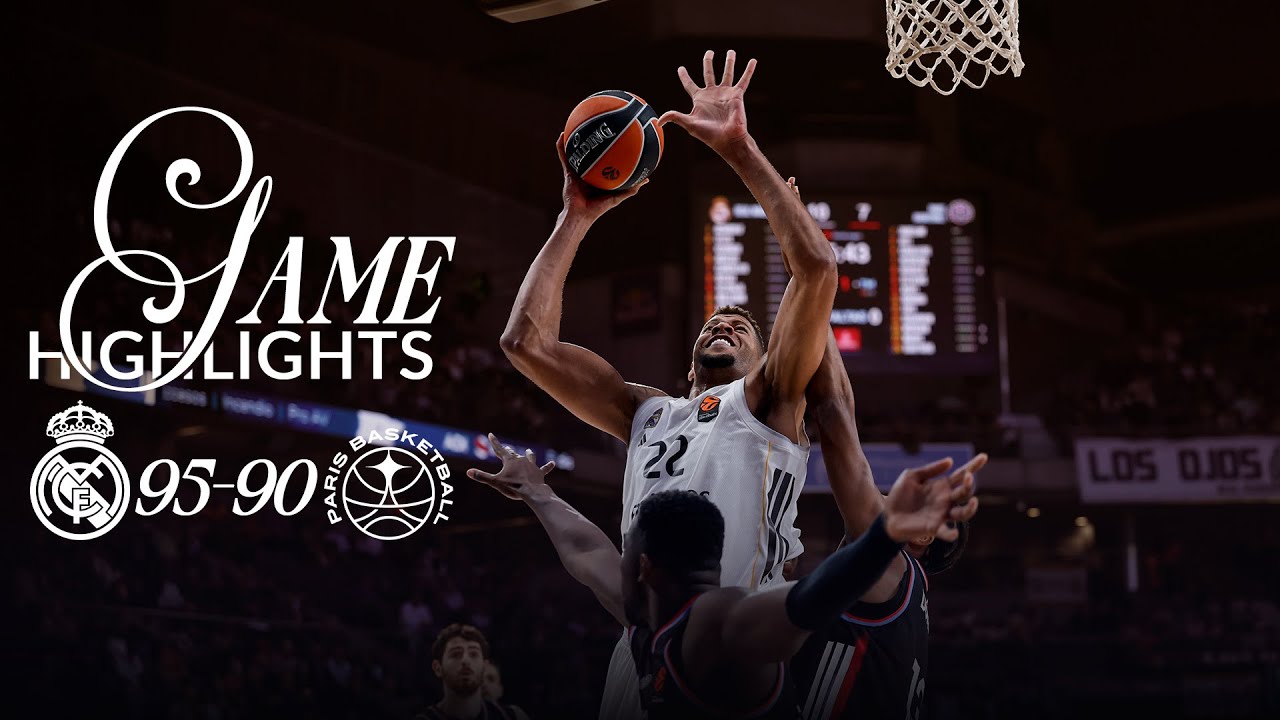 Real Madrid 95 - 90 Paris Basketball | EuroLeague