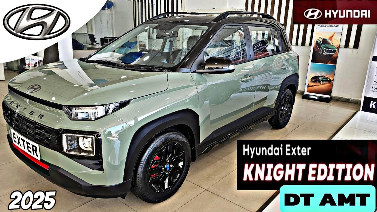 Hyundai Exter SX (O) Connect Knight DT AMT 2025 | Full Walkaround & Features | Best Compact SUV!
