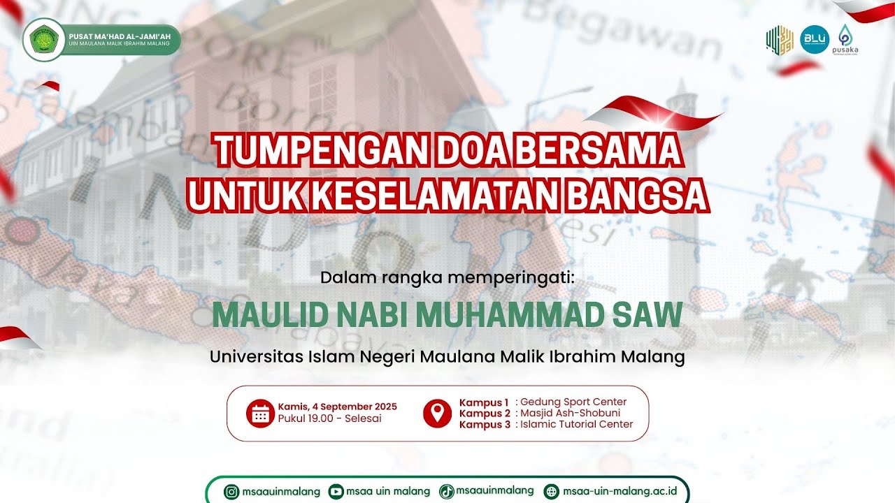 🟢[LIVE] MAULID NABI MUHAMMAD SAW 1447 H & DOA BERSAMA UNTUK KESELAMATAN BANGSA