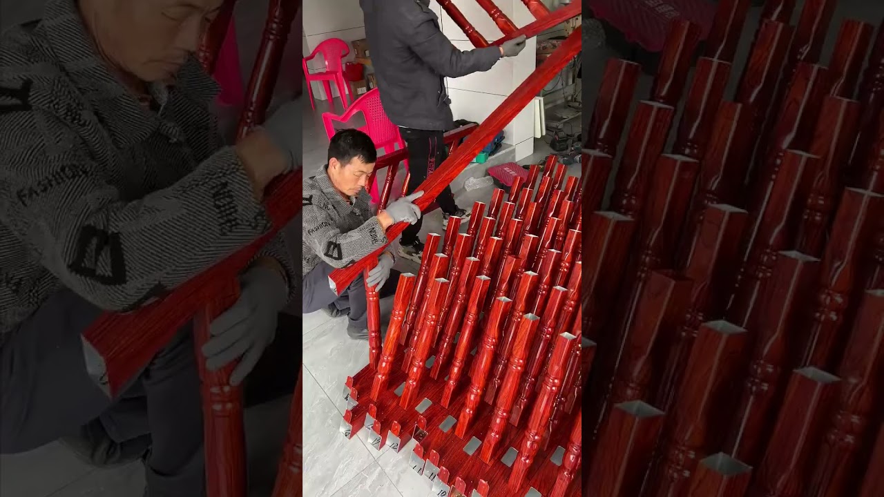 aluminum stair handrail Self built house decoration#pleasesubscribe #like and comment